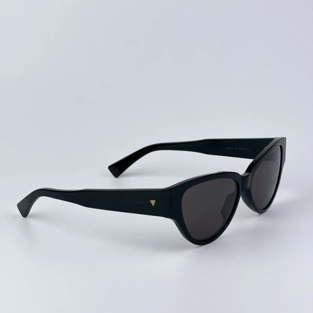 Bottega Veneta Women Black Grey Cat Eye BRAND NEW Sunglasses BV1319S 001 - Picture 5 of 11